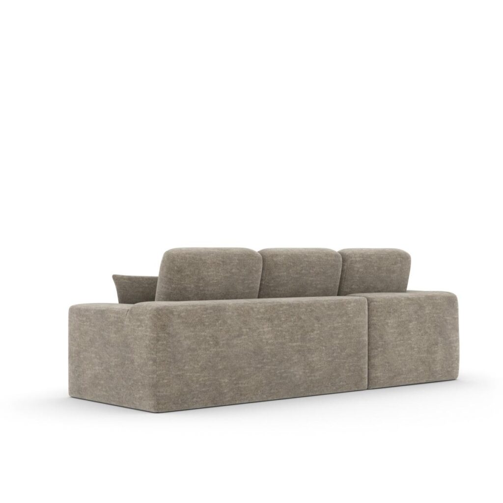 Brassex Compression Sectional Sofa - Taupe - Image 4