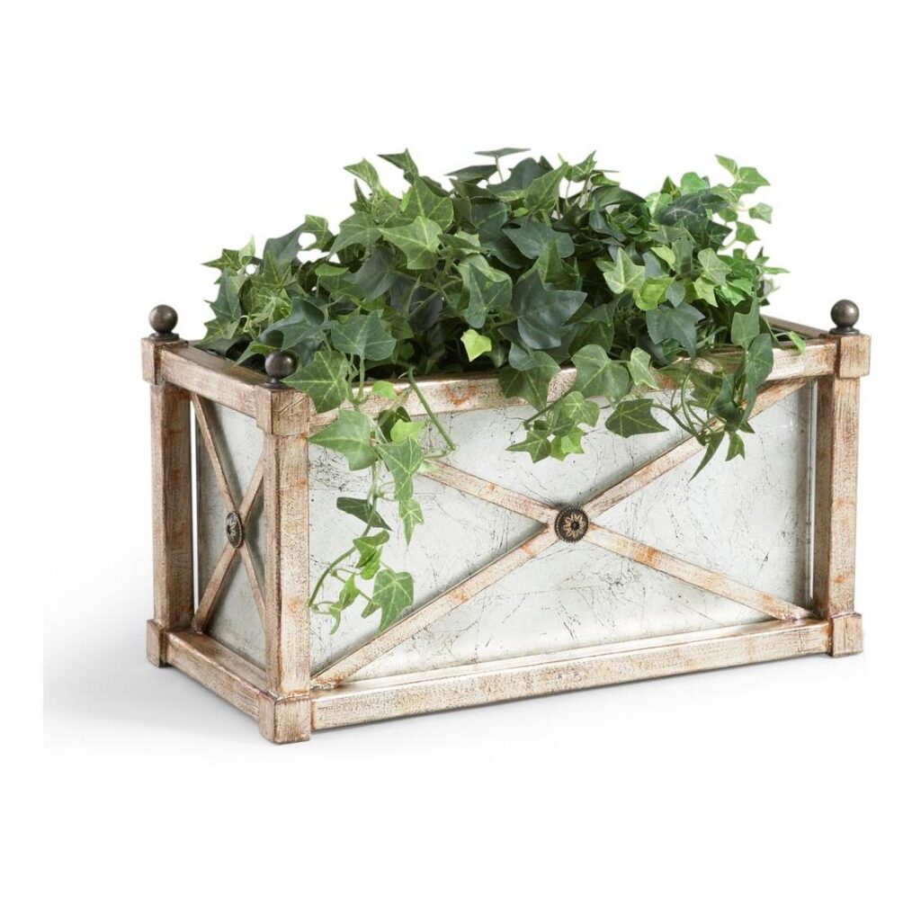Rectangular Mirrored Planter