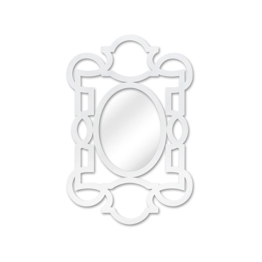 Tracery Mirror-White