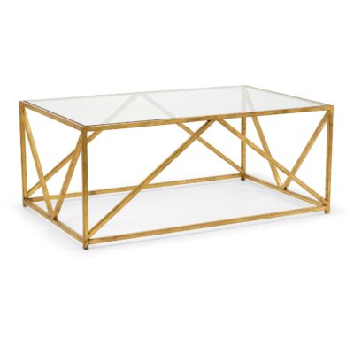 Glass Top Harlequin Coffee Table