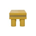 Coulter Leather Cocktail Table- Yellow 383546 383546 C
