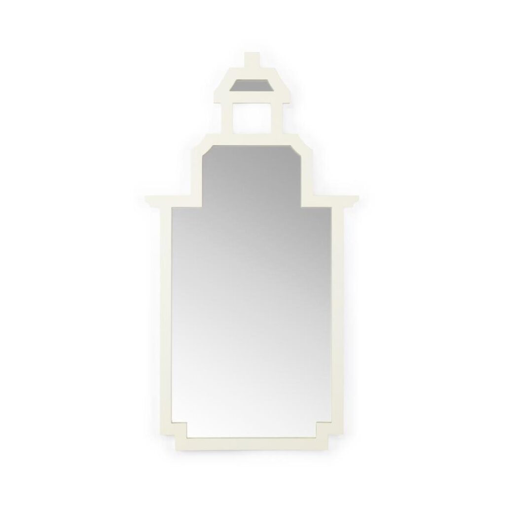 Pagoda Mirror - White
