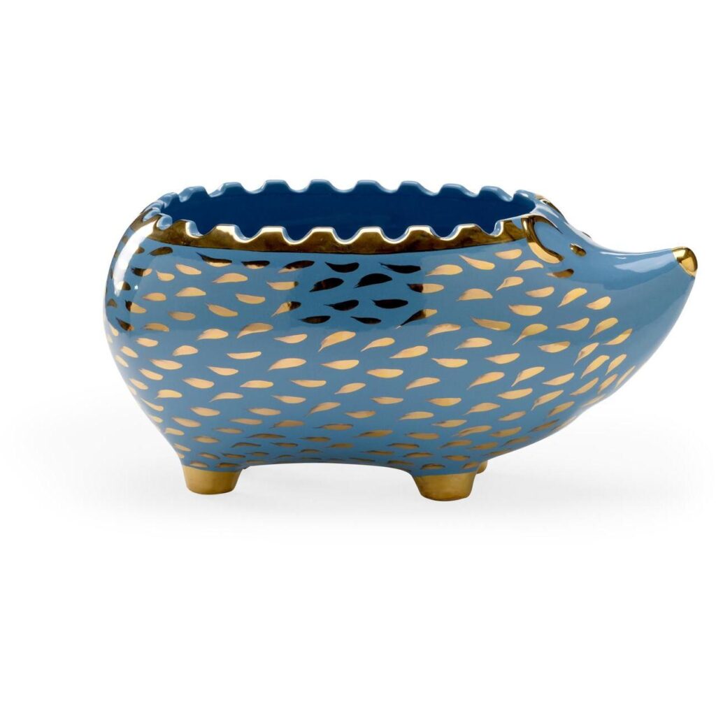 Hedgehog Bowl - Blue/Gold - Image 5