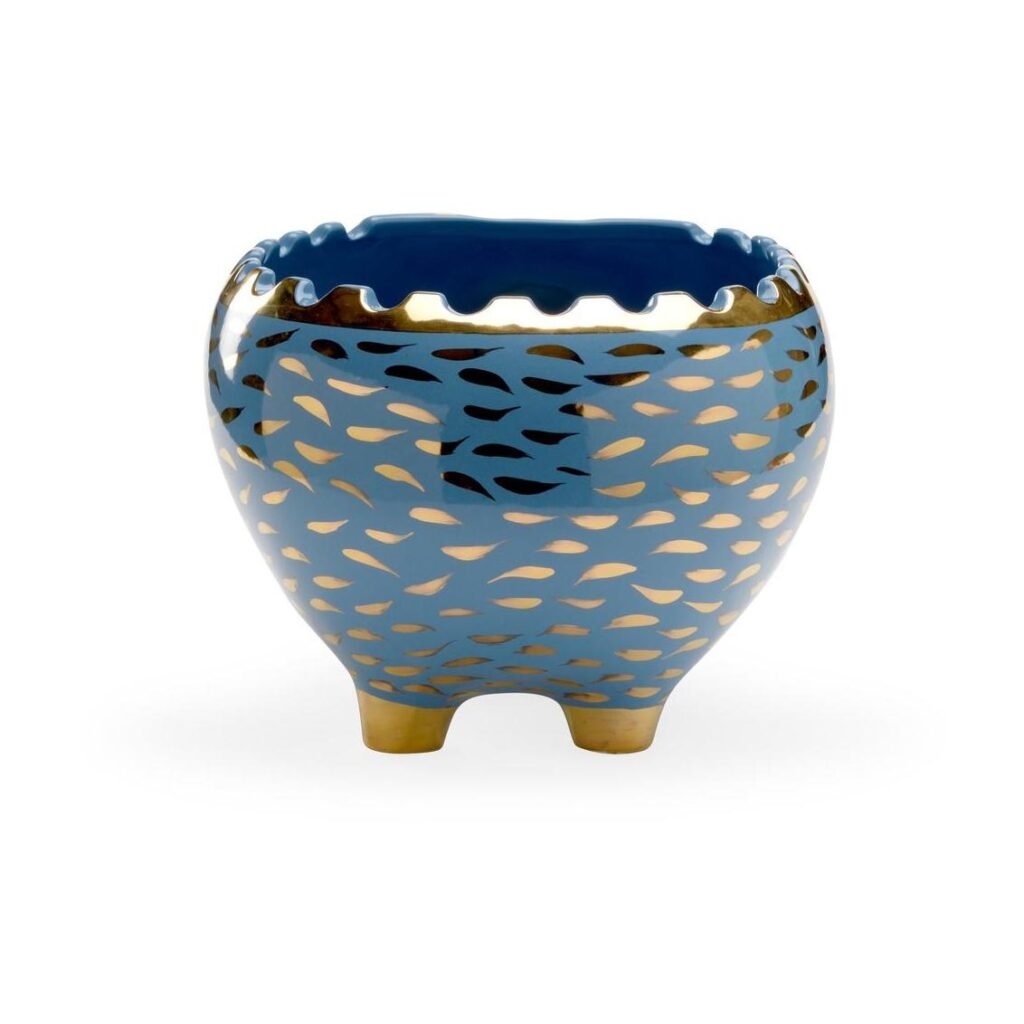 Hedgehog Bowl - Blue/Gold - Image 6