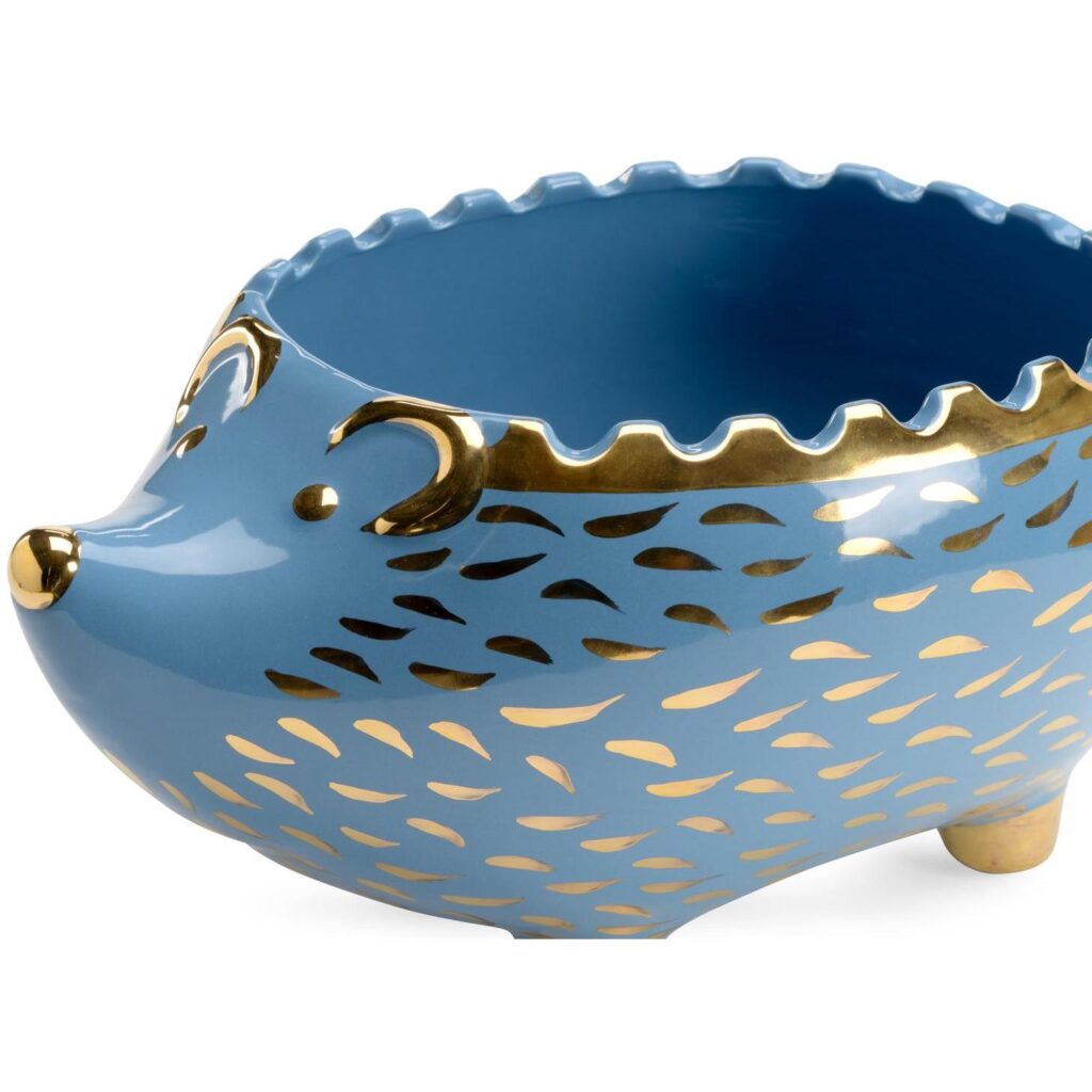 Hedgehog Bowl - Blue/Gold - Image 7