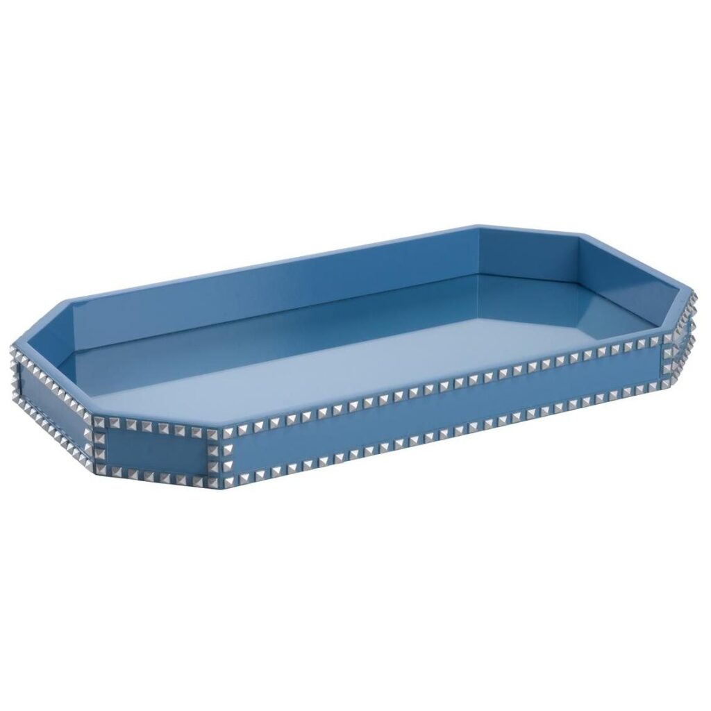 Chic Studded Tray - Blue