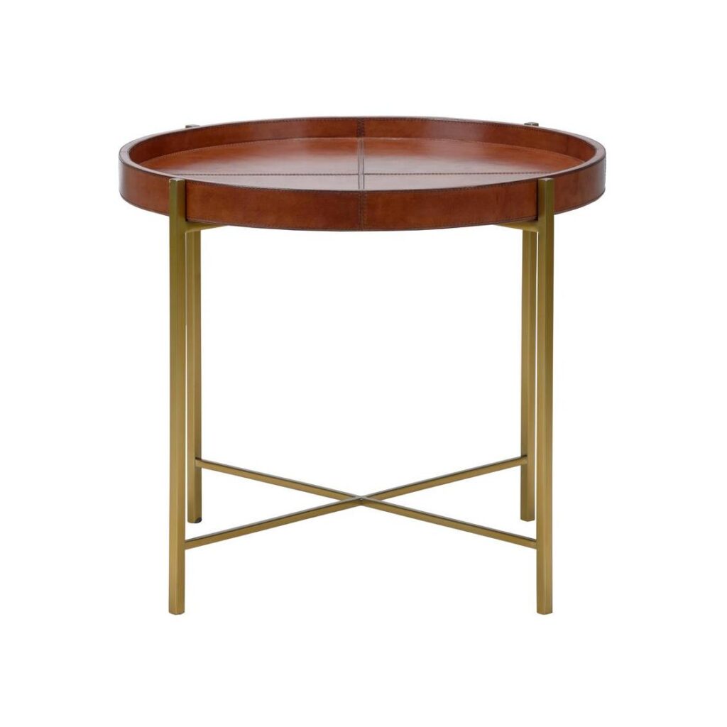 Loft Leather Side Table - Image 3