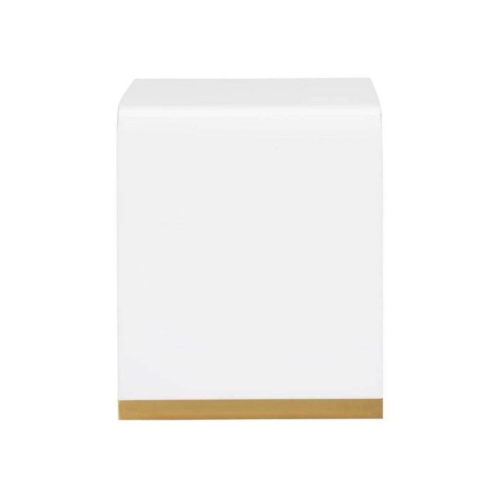 Waterfall End Table - White - Image 2