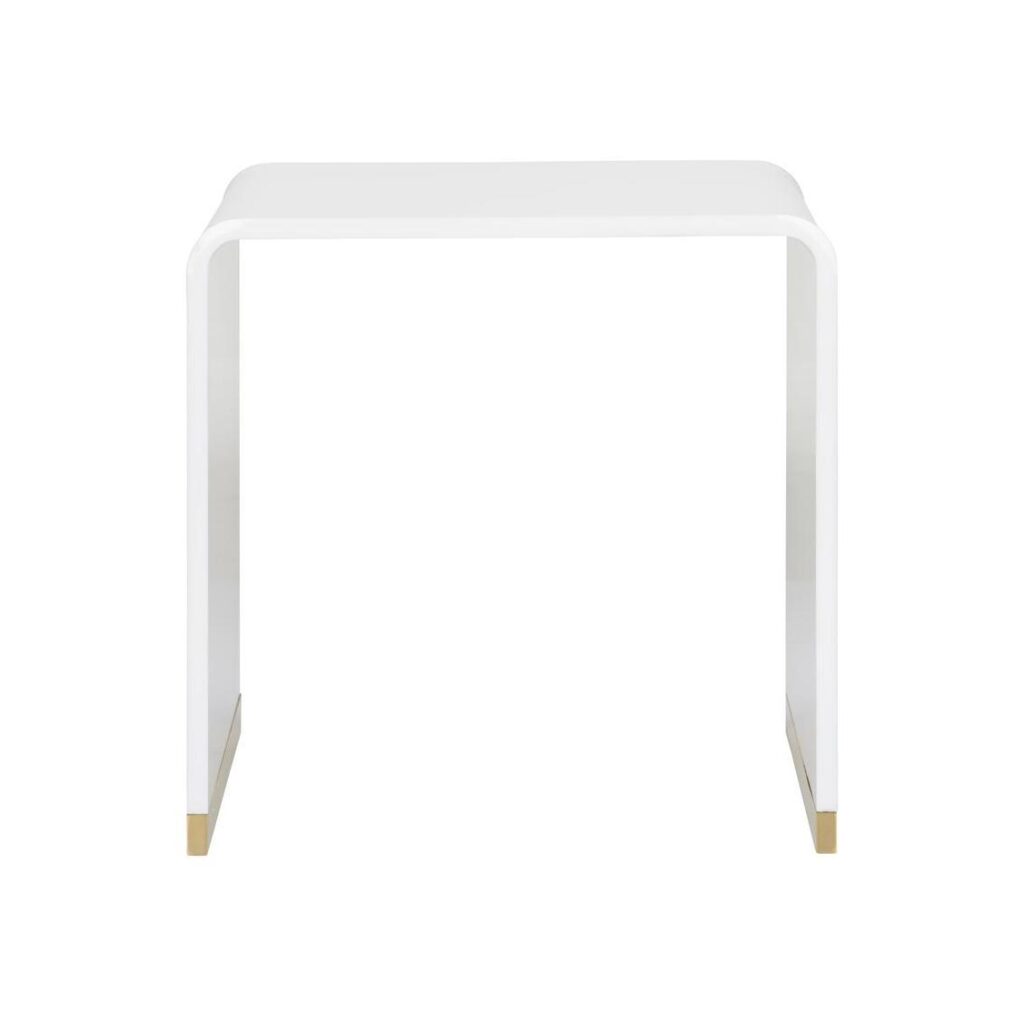 Waterfall End Table - White - Image 3