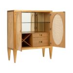 Petite Caned Bar Cabinet 385430 385430 B