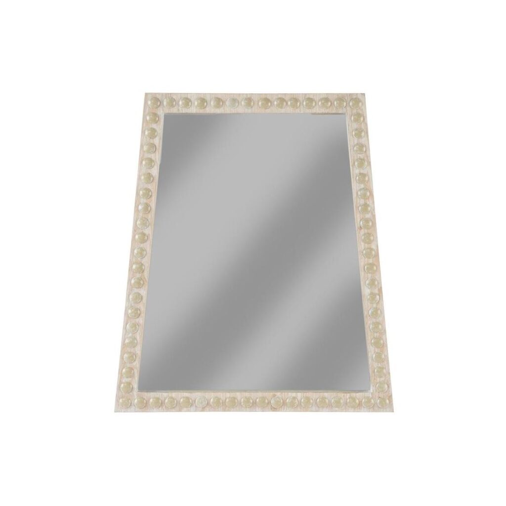 Trapezoid Mirror - Whitewash