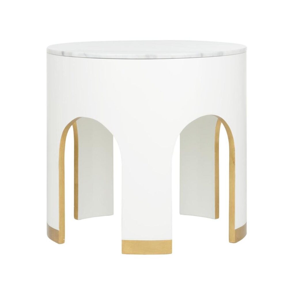 Aqueduct End Table - White - Image 2