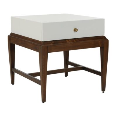 Emery End Table - White