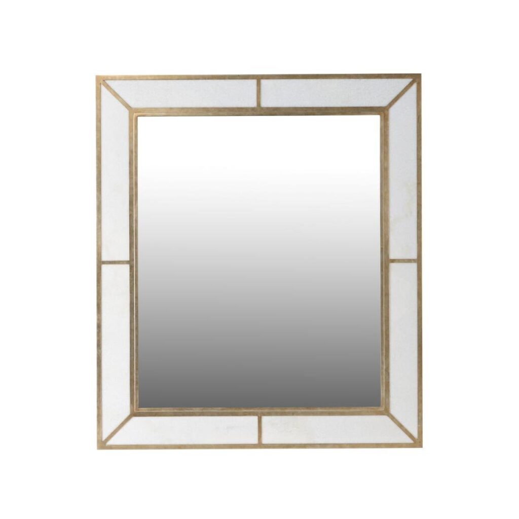 Madison Marbleized Mirror - Nickel