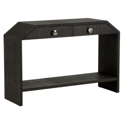 Bend 2-Drawer Console Table - Black