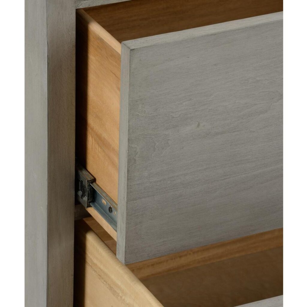 Moxy Bedside Table 2 Drawer - Gray - Image 2