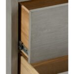 Moxy Bedside Table 2 Drawer - Gray 385898 385898 B