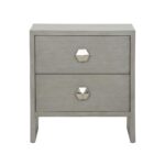 Moxy Bedside Table 2 Drawer - Gray 385898 385898 C