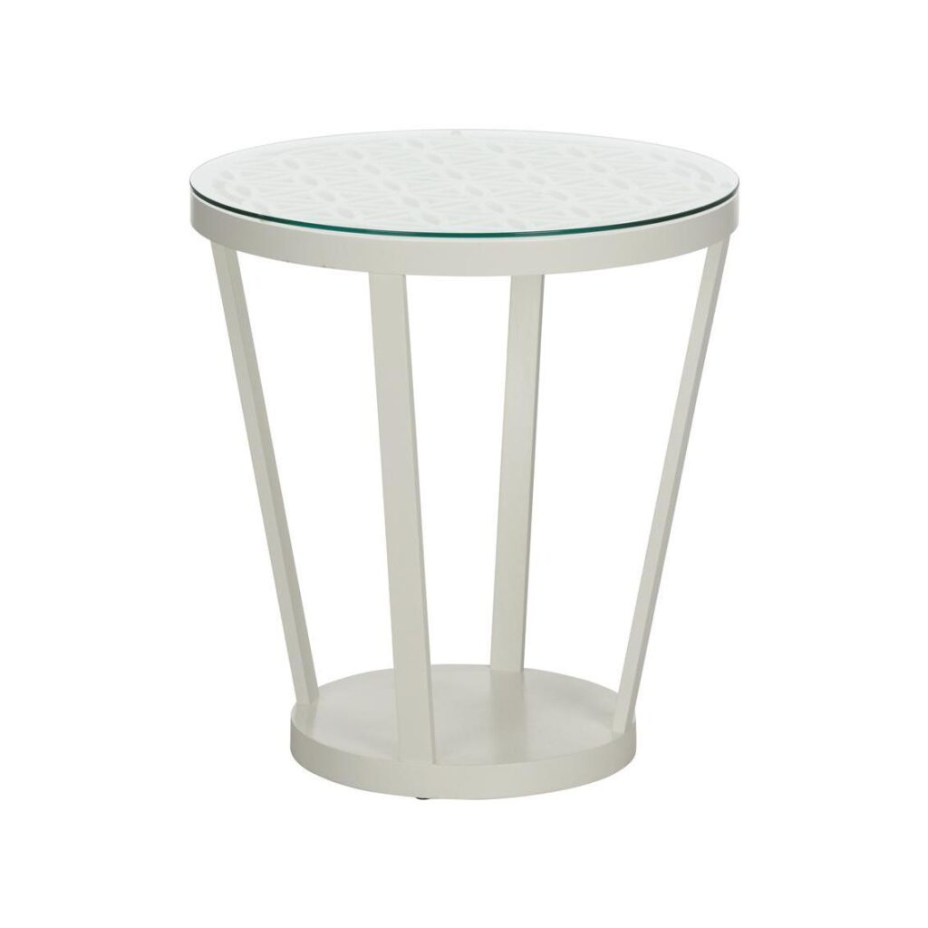 Flower of Life Side Table - White