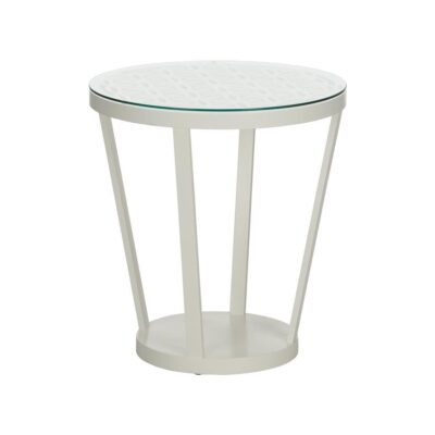 Flower of Life Side Table - White