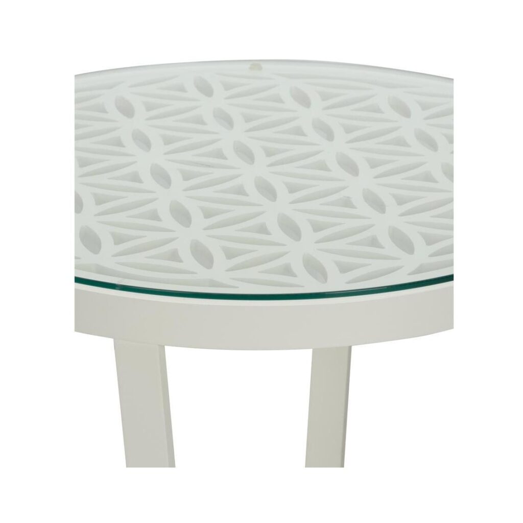 Flower of Life Side Table - White - Image 2