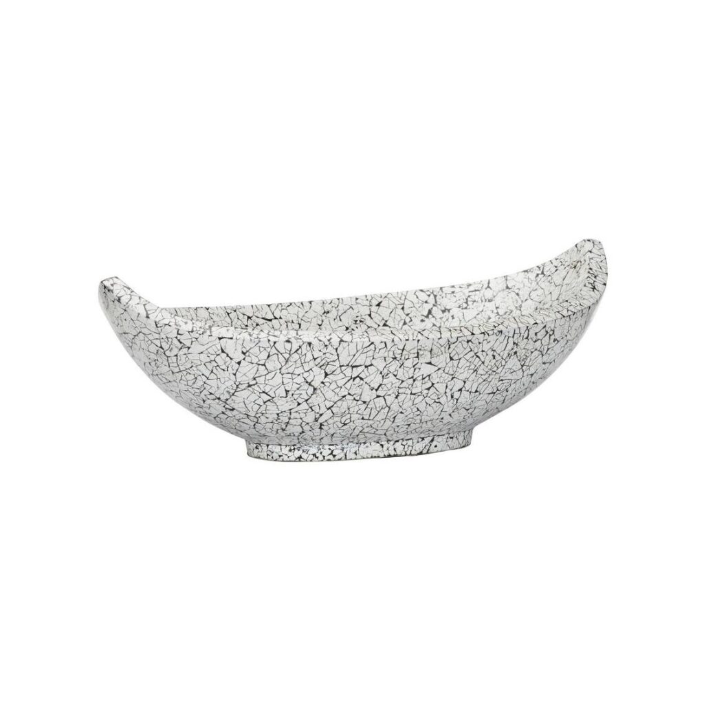 Crackled Long Bowl