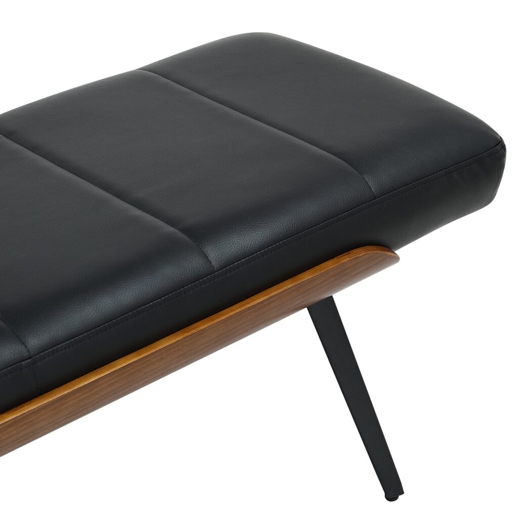 Umber Bench in Black and Walnut - Image 7