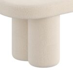 Azoro Bench in Cream Boucle 401-163CM 401 163CM 6