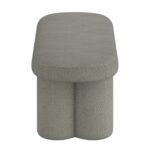 Azoro Bench in Warm Grey Boucle 401-163WGY 401 163WGY 3