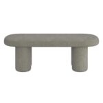 Azoro Bench in Warm Grey Boucle 401-163WGY 401 163WGY 4