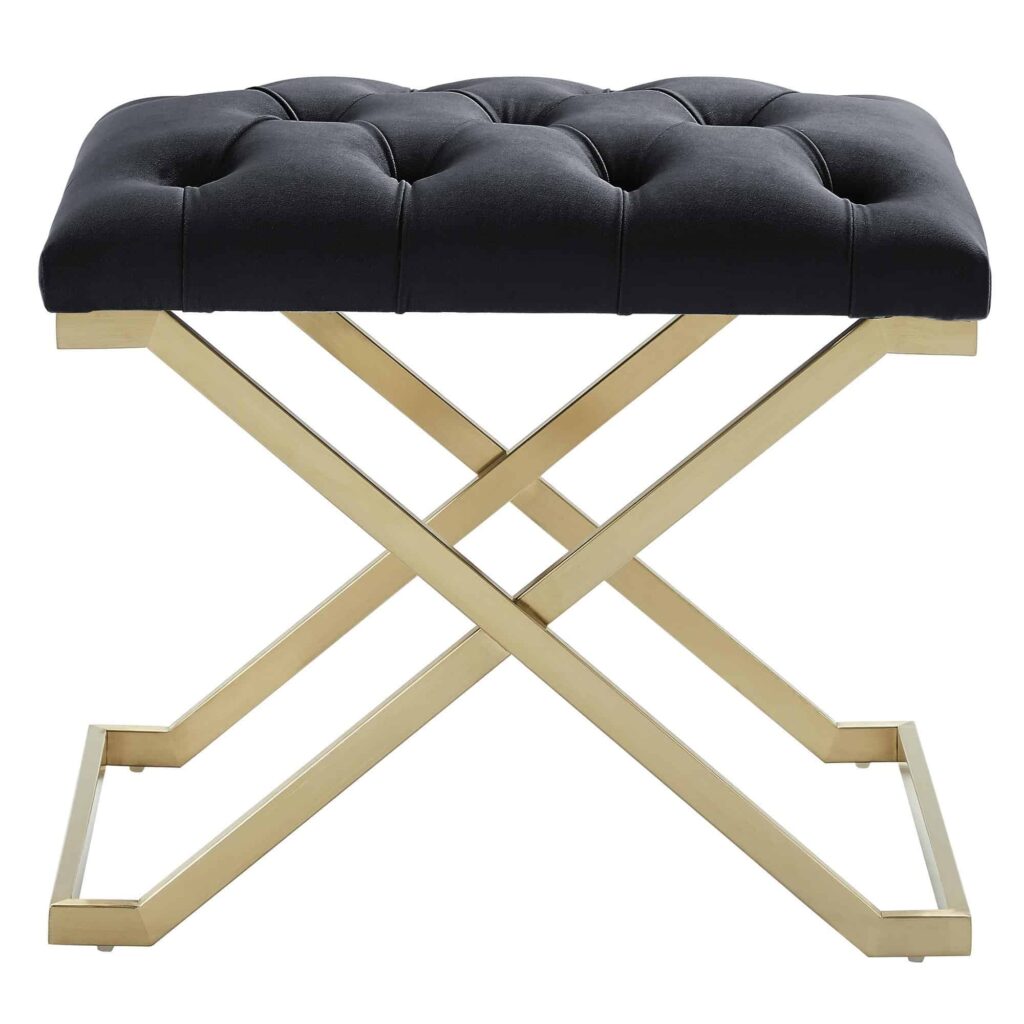 Rada Bench in Black and Gold - Image 3