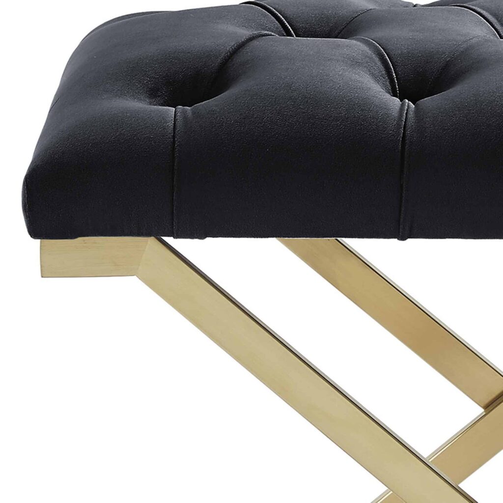 Rada Bench in Black and Gold - Image 7