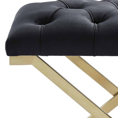 Rada Bench in Black and Gold 401-404BK 401 404BK 6