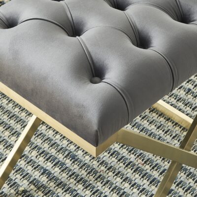 Rada Bench in Grey and Gold 401-404GY 401 404GY 4