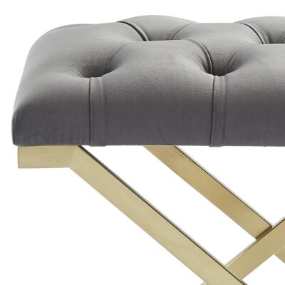 Rada Bench in Grey and Gold 401-404GY 401 404GY 6