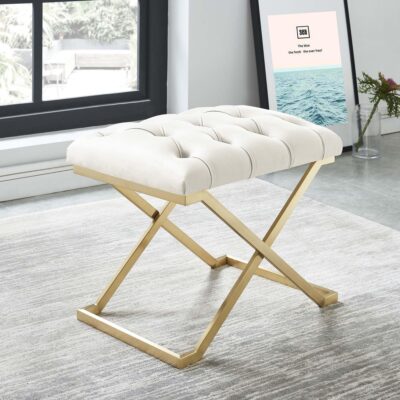 Rada Bench in Ivory and Gold 9 Rada Bench in Ivory and Gold 401-404IV 401 404IV 1
