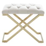 Rada Bench in Ivory and Gold 401-404IV 401 404IV 2