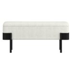 Odell Storage Bench in Ivory & Black 401-550IV 401 550IV 4