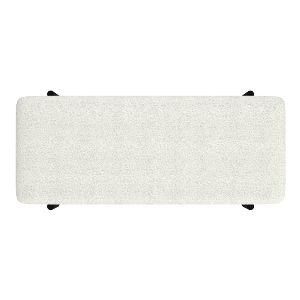 Odell Storage Bench in Ivory & Black - Image 7