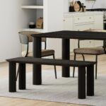Sangra 71" Bench in Black 401-751BLKLG 401 751BLKLG 1