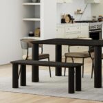 Sangra 51' Bench in Black 401-751BLKSM 401 751BLKSM 1