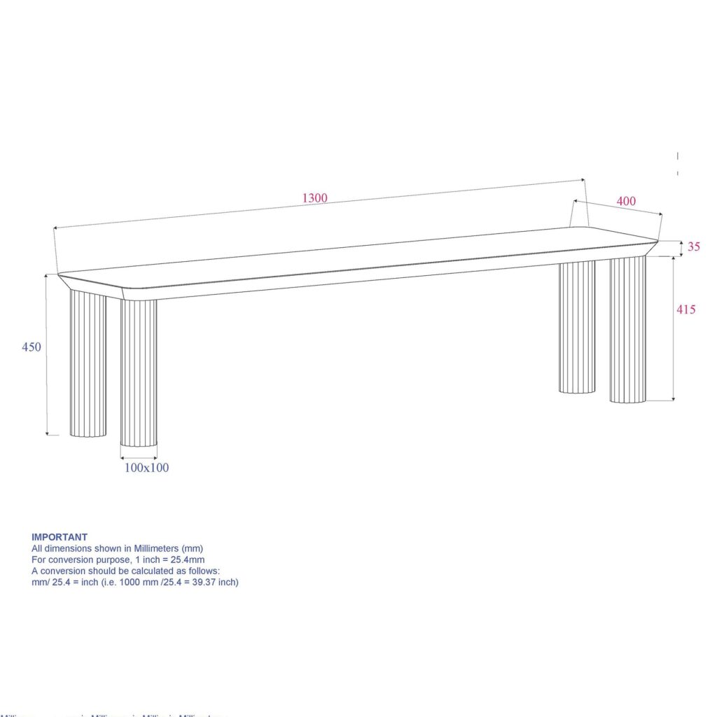 Sangra 51' Bench in Natural - Image 8