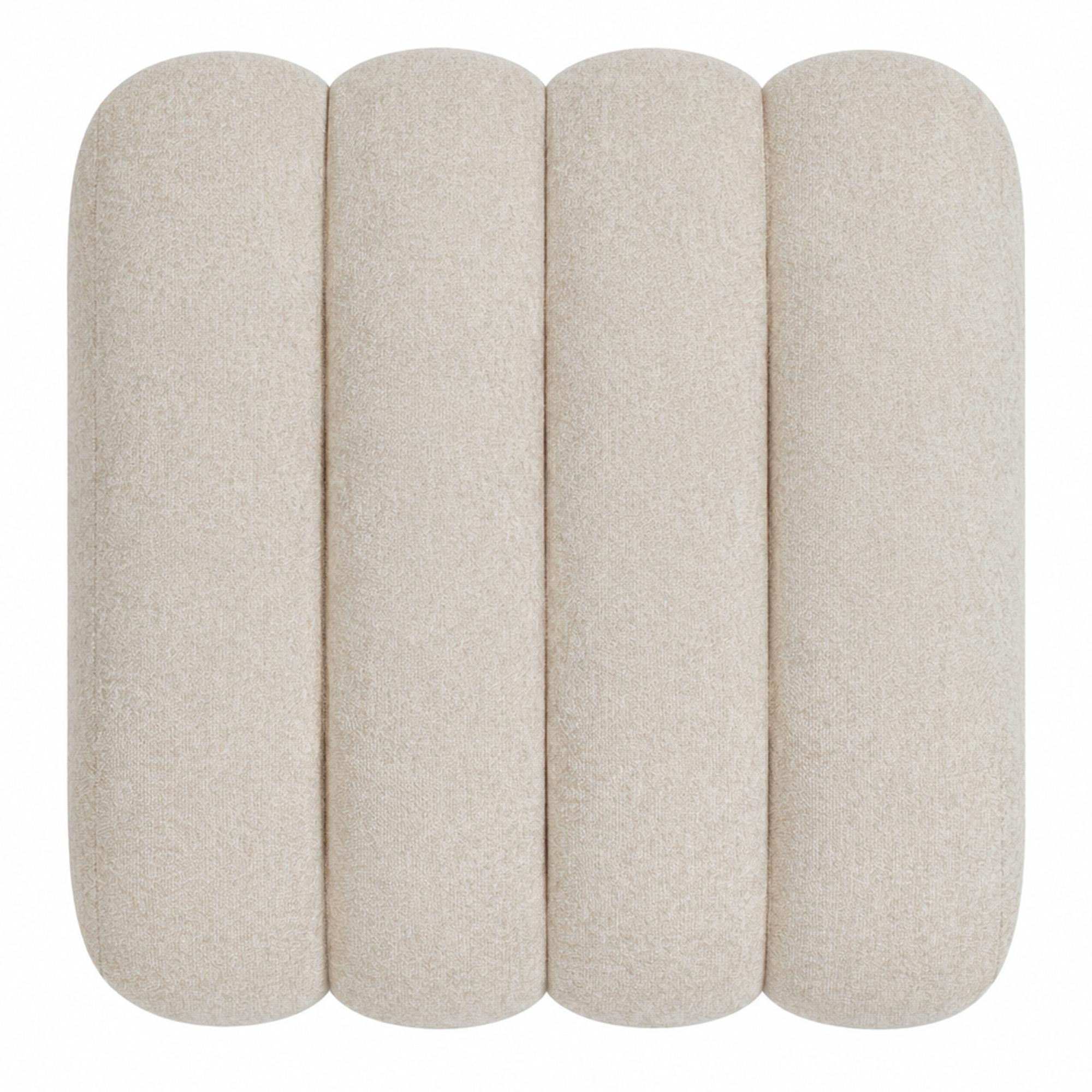 Pollo Square Ottoman in Oat 5 Pollo Square Ottoman in Oat - Image 5
