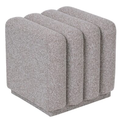 Pollo Square Ottoman in Stone