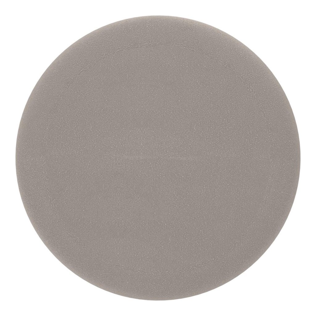 Alya Round Storage Ottoman in Warm Grey and Natural - Image 6