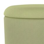 Alya Round Storage Ottoman in Sage and Natural 402-131SG 402 131SG 3
