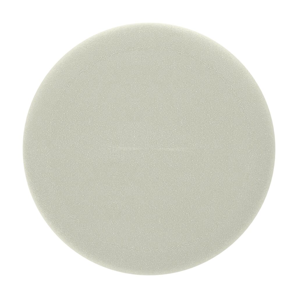 Alya Round Storage Ottoman in White and Natural - Image 6
