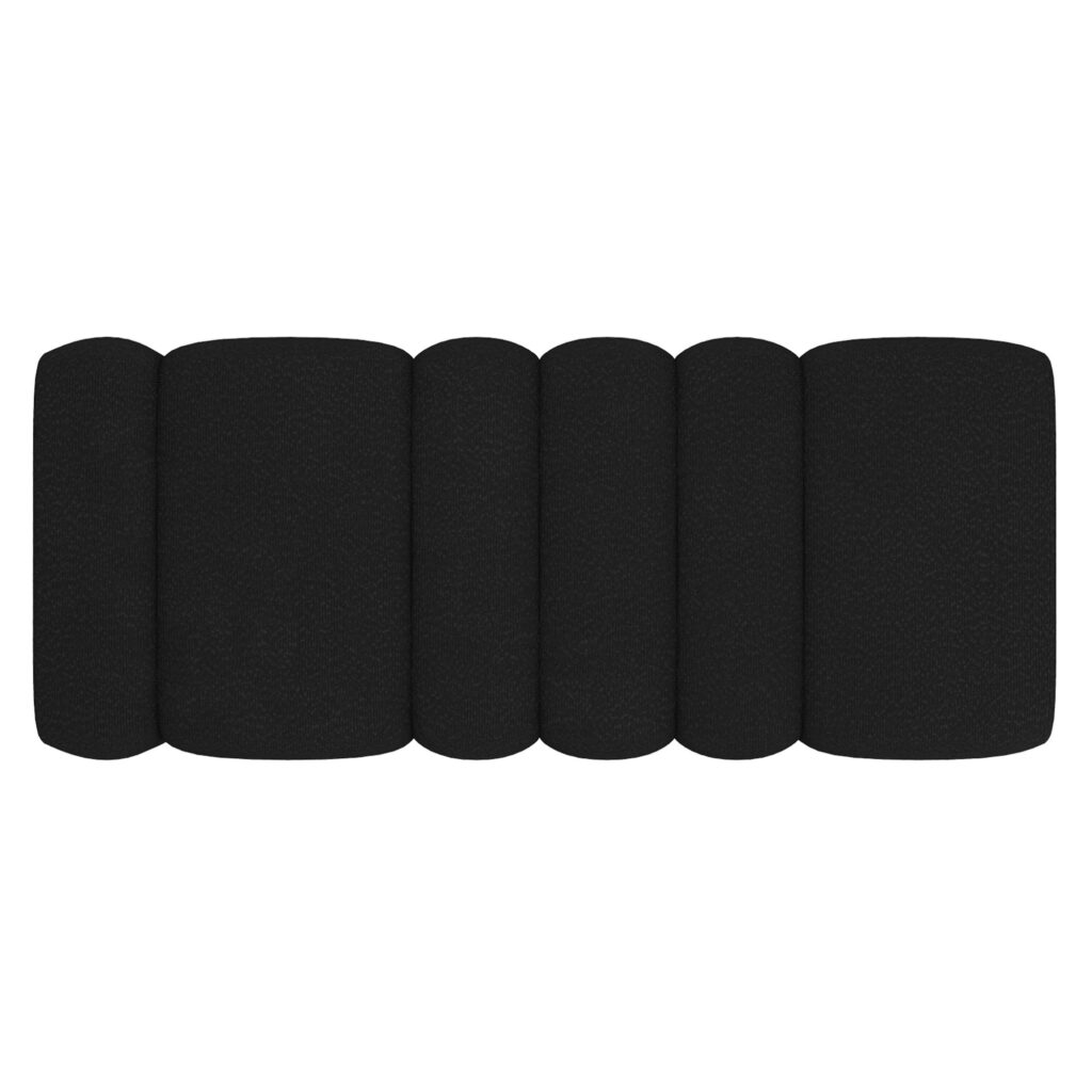 Rigel Large Ottoman Bench in Black Boucle - Image 6