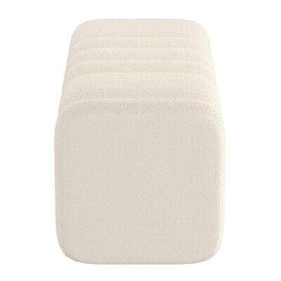 Rigel Large Ottoman Bench in Ivory Boucle 402-133IV 402 133IV 3