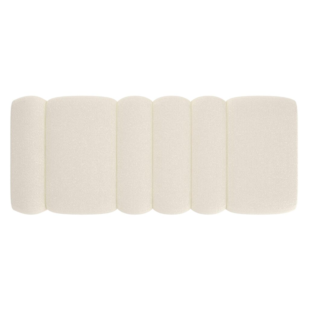 Rigel Large Ottoman Bench in Ivory Boucle - Image 6